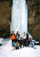 Frozen waterfall